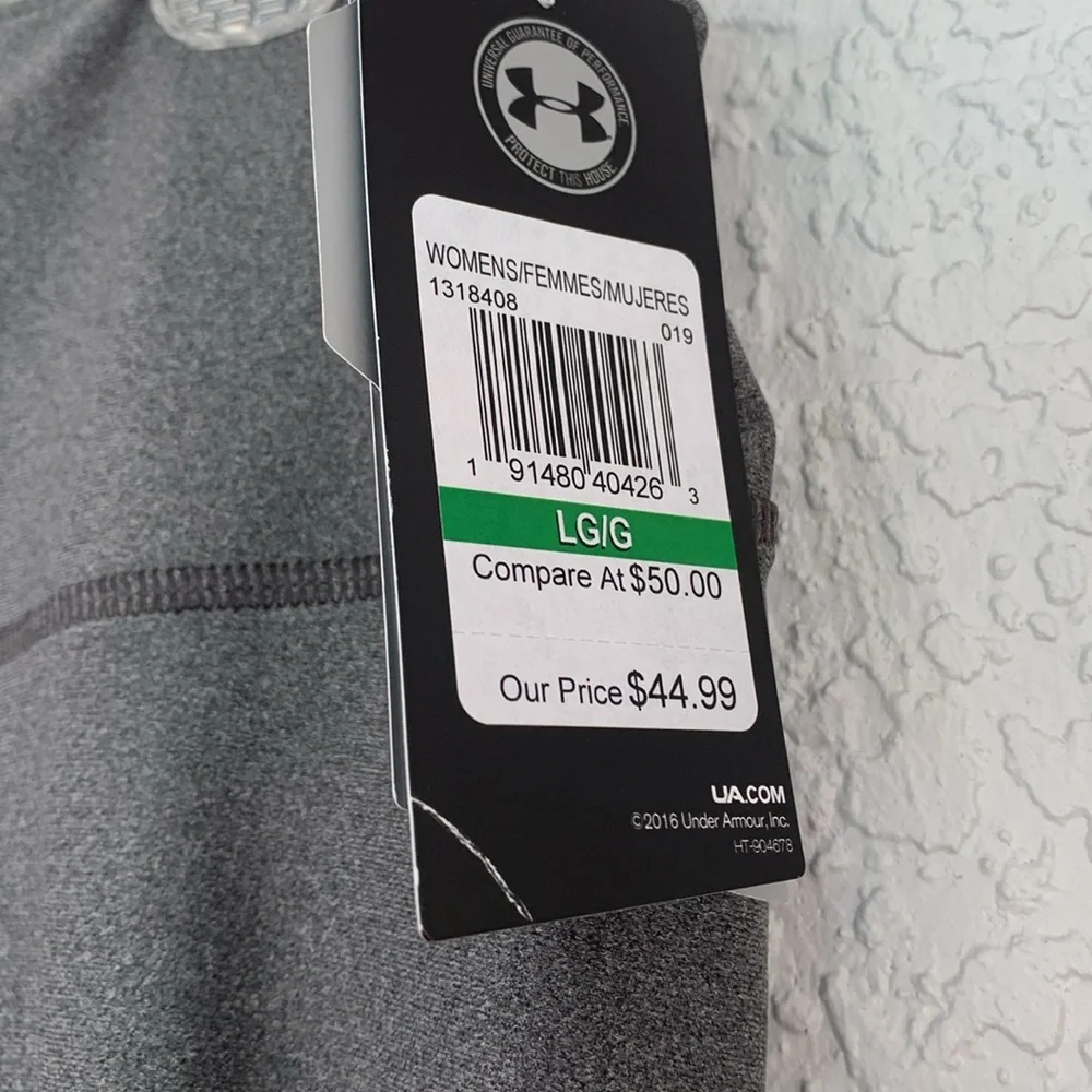 UNDER ARMOR COMPRESSION MASH ANKLE CROP LEGGINS size L